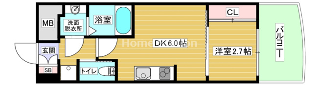 【間取り】 | セレニテ福島シェルト