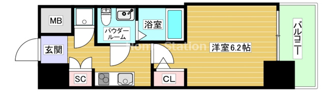 【間取り】 | アドバンス西梅田ラシュレ