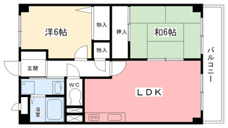 【間取り】 | ｻﾝﾗｳﾞｨｰﾇ甲陽園