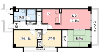 【間取り】 | リーヴ香櫨園