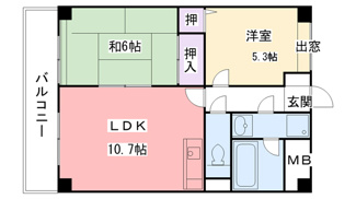 【間取り】 | 高橋ガーデンロイヤル | 4/14退去改装4/20くらい