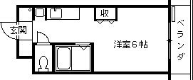 【間取り】 | ユニテソリステ津門川