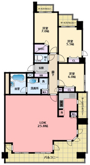 【間取り】 | ライオンズマンション香枦園プラージュ