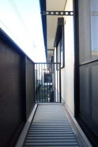 フラワーハイツのバルコニー