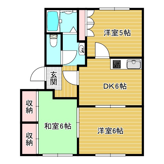 フラワーハイツの間取り