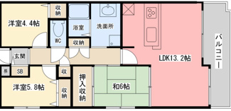 【間取り】 | リブレメゾン広田