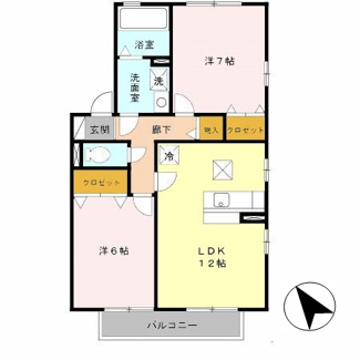 【間取り】 | リビングタウン湖都が丘　Ｂ棟