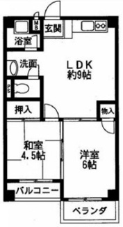 【間取り】 | オーティーハイツ広田 | 洋・和