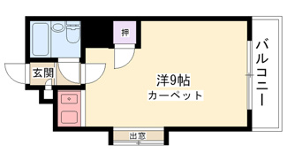 【間取り】 | 南西角部屋