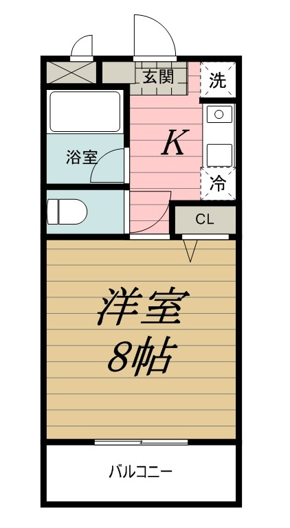 ヒルズ・オキマンションの間取り