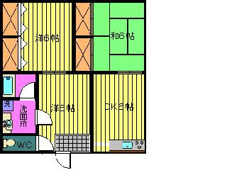 Mハイツ黒崎A棟の間取り
