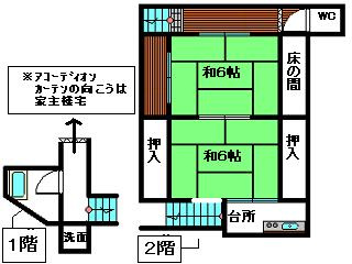 唐津市八幡町の一戸建ての間取り