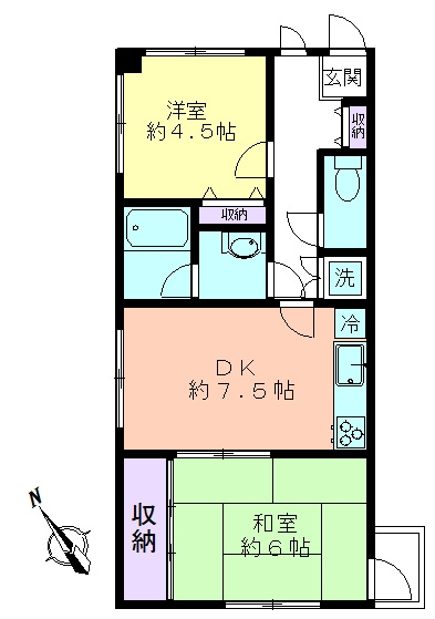 ソレイユハイツの間取り