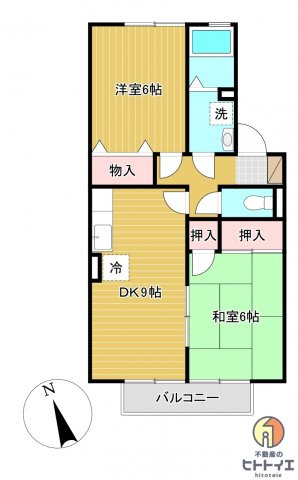 グレープヒルズ羽犬塚Ⅰの間取り