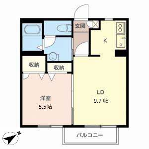 シャーメゾン延末の間取り|収納広くて2人でも住めます！