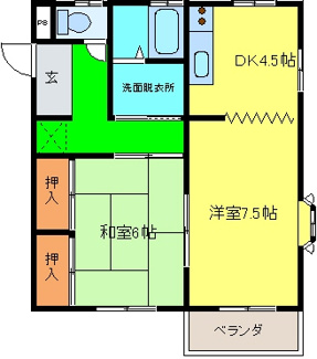 【間取り】 | コーポミゾグチ
