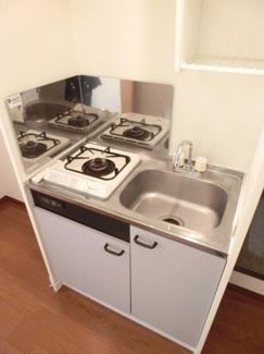 【キッチン】 | プレジール天神 | 前回の募集時のお写真です。