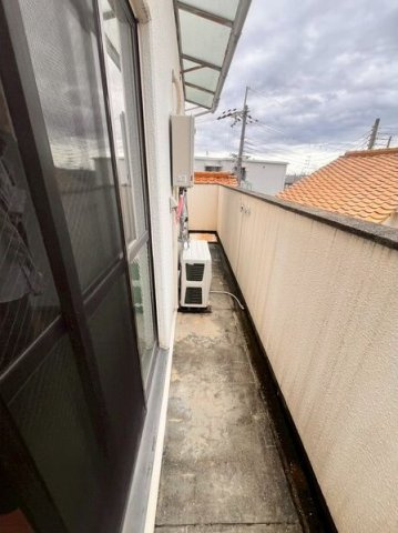 第一荒西マンションのバルコニー