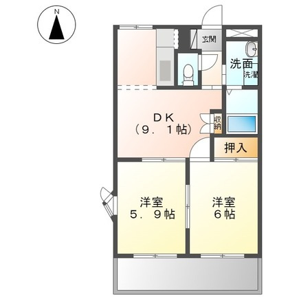 ラヴィーヌの間取り