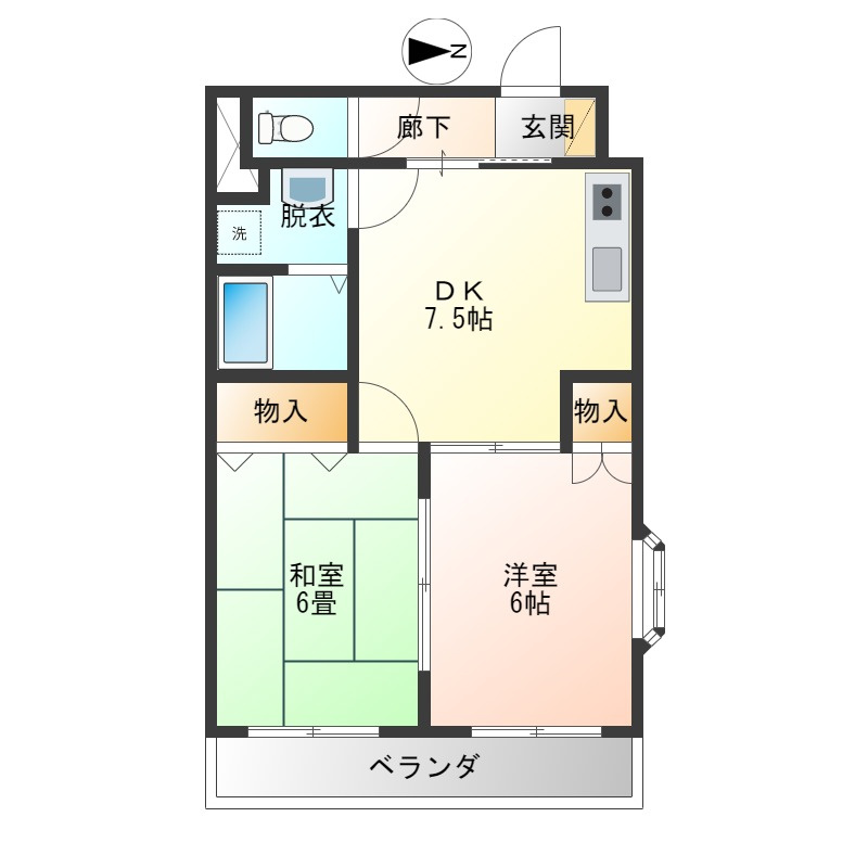ハウスオブローゼの間取り
