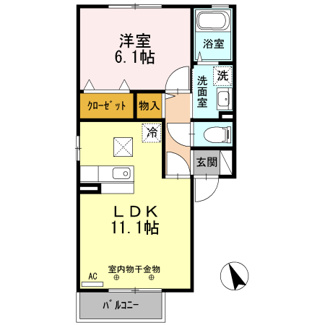【間取り】 | フルールM