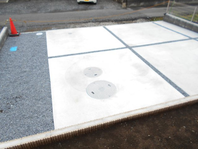 【駐車場】 | 伊奈町　小室　全2棟　1号棟　40坪 らすと1棟 | カースペースがあります。2480から2250万円に価格変更です。お電話下さい。