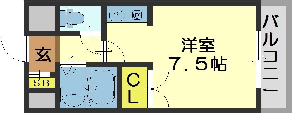 SENTIA八戸ノ里の間取り