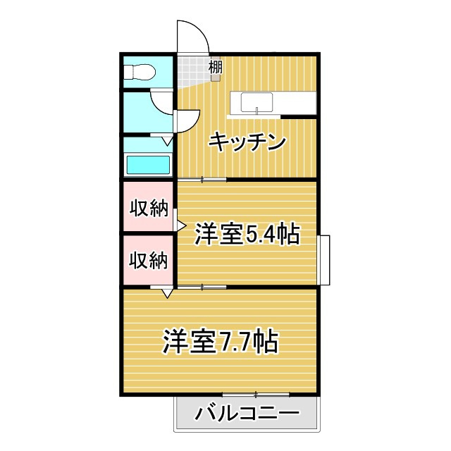 オレンジハイツⅡの間取り