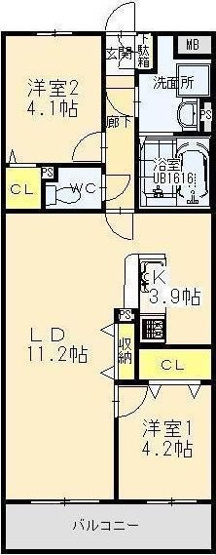 【間取り】 | T・フェアリートキワ
