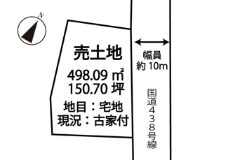 【土地図】 | 飯山町上法軍寺売地