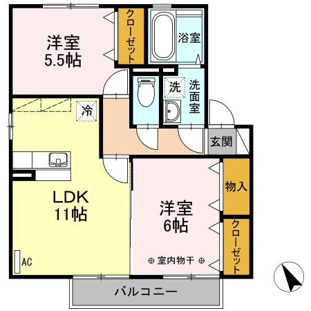 グランモアシティの間取り