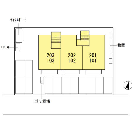 セジュール ラフィーネの区画図