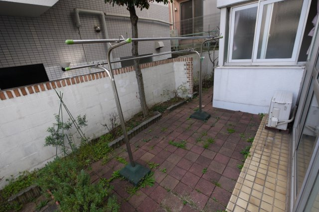 ＣＡＳＡの庭|お庭で洗濯物が干せます