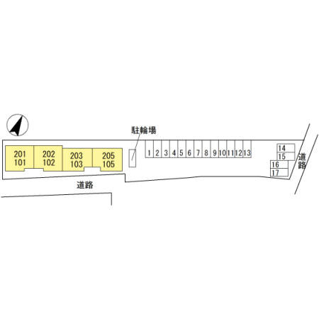 ヴィラ・フォレスティアの区画図