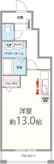 コゥジィーコートの間取り
