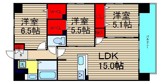 ショウエイ靱の間取り