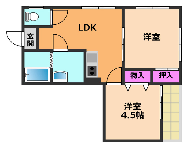 【間取り】 | 寿賀マンション