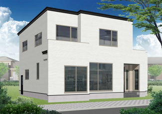 【外観】 | 外壁材には、高対候性「プラチナコート」と防汚性の高い「マイクロガード」仕上げの製品を採用しています。色褪せ、変色しずらく、汚れを浮かせて、雨で洗い落とします。