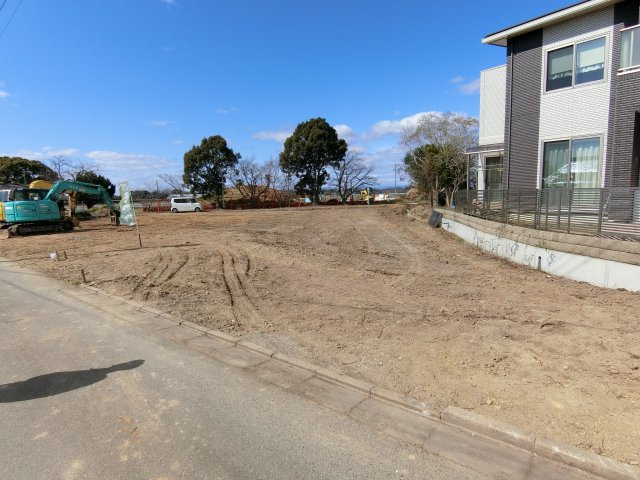 加古郡稲美町野寺　土地の前面道路含む現地写真|３号地　南側道路　東側から撮影