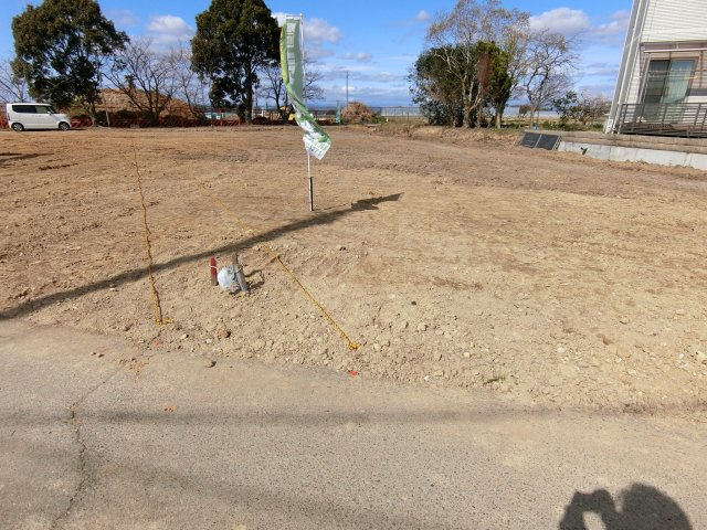 加古郡稲美町野寺　土地の前面道路含む現地写真|２号地の通路部分　南側道路から撮影