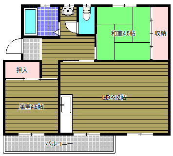 金剛第三住宅214棟の間取り