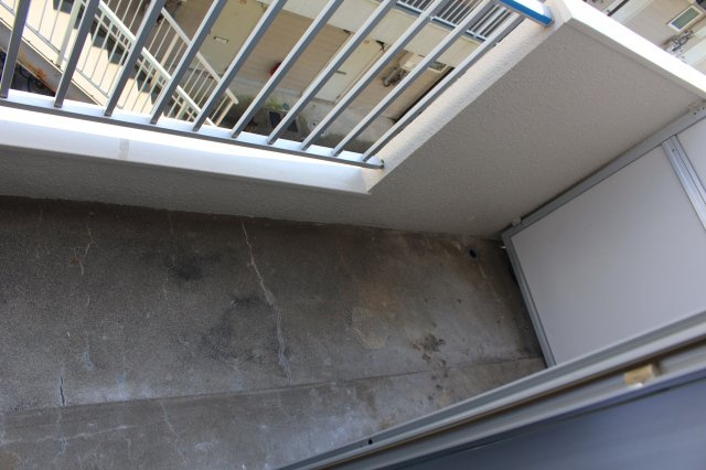 サンシャインハイツＢのバルコニー