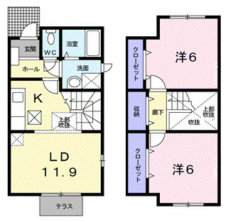 ファミールしおたAの間取り