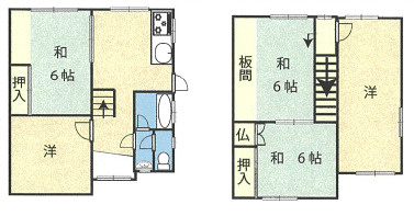 和歌山市松島・中古戸建・54121の間取り