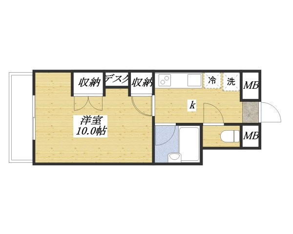 昭島市松原町１丁目の賃貸マンションの間取り