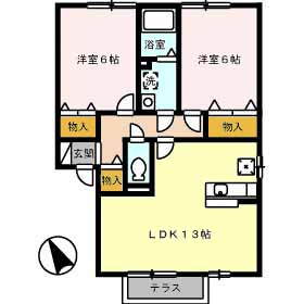 グランコート　A棟の間取り
