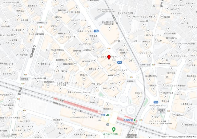 バロックコート大塚の地図