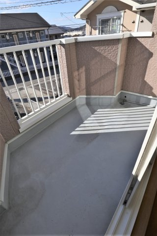 ミントハウス　Ａのバルコニー