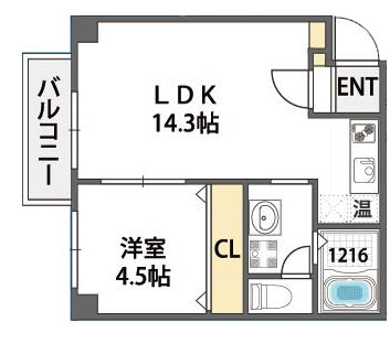 【間取り】 | レクラン林寺