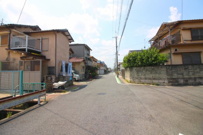 【前面道路含む現地写真】 | 宇治市小倉町南浦　注文建築　建築条件なし　土地